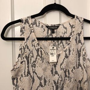 NWT Express Snakeskin Top